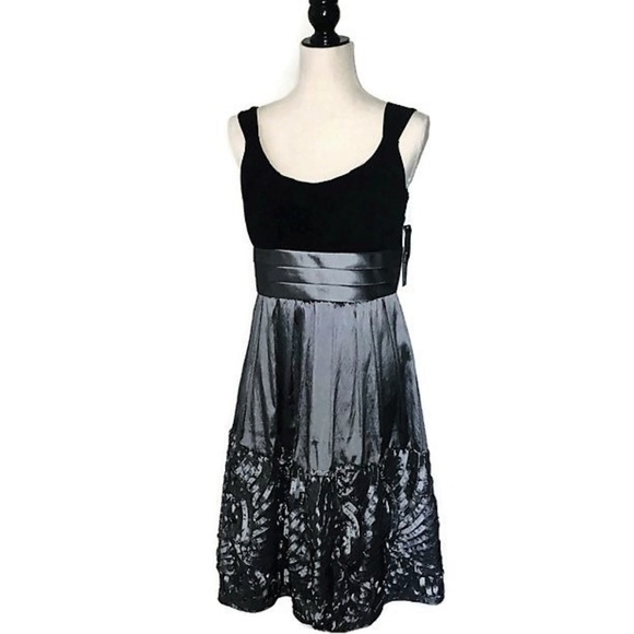 r&m richards silver dress